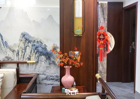KLF全屋記丨136㎡新中式雅居，古調(diào)新彈，忘卻紛擾，呼吸著的當(dāng)代生活提案